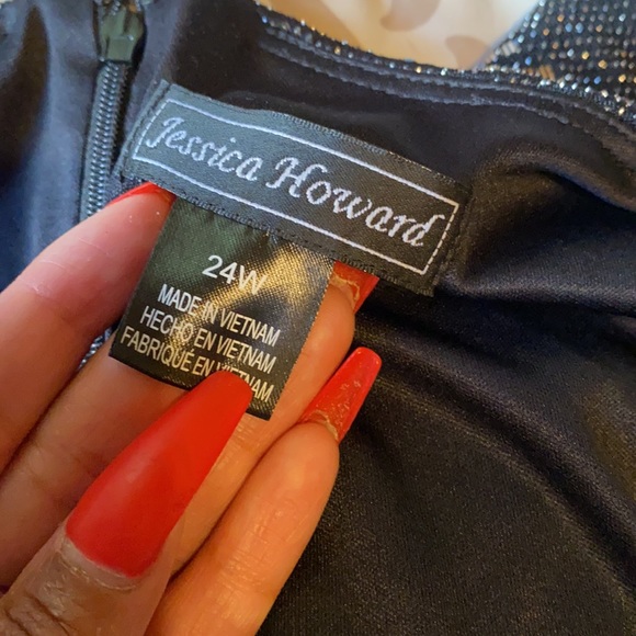 Jessica Howard black sequin glitter dress - Picture 6 of 9